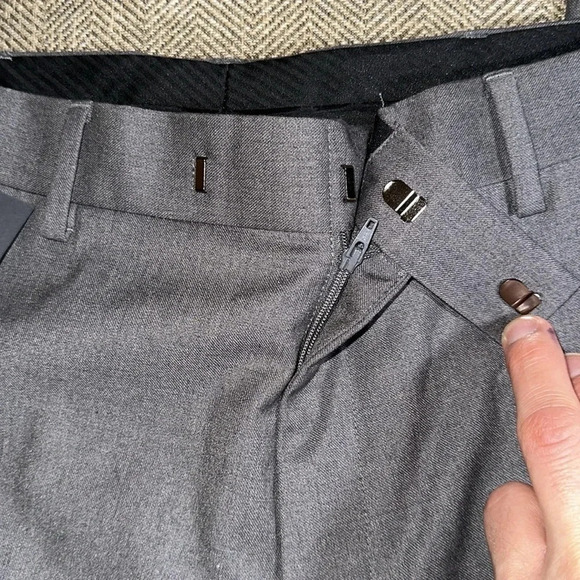 NWT KENNETH COLE REACTION SMOOTH SAILING FLAT FRONT 34X34 HTR GRAY DRESS PANT - Picture 6 of 8